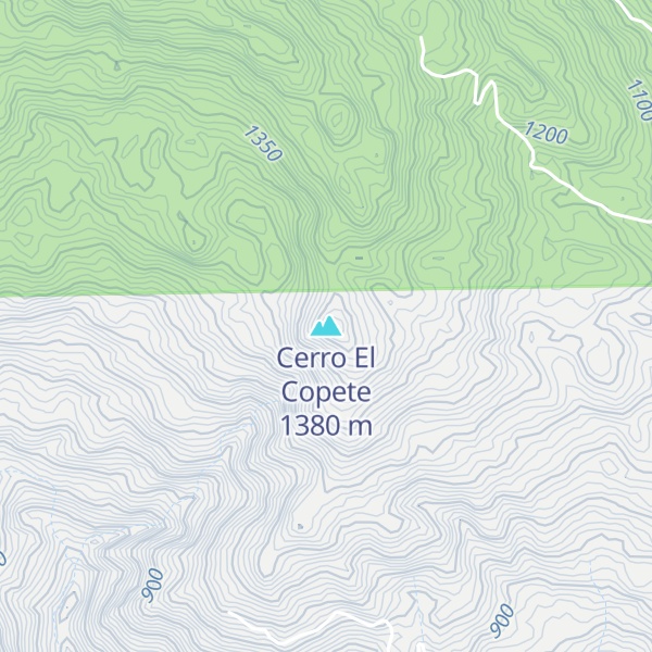 Map of Cerro El Copete