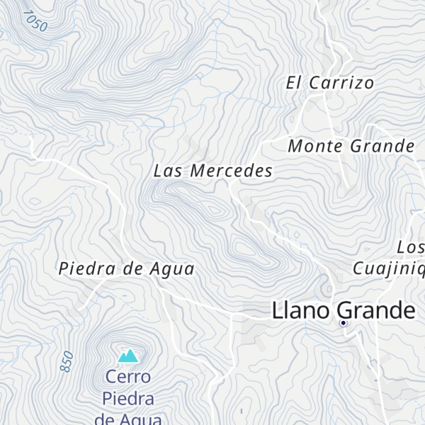 Map of Cerro Las Mercedes
