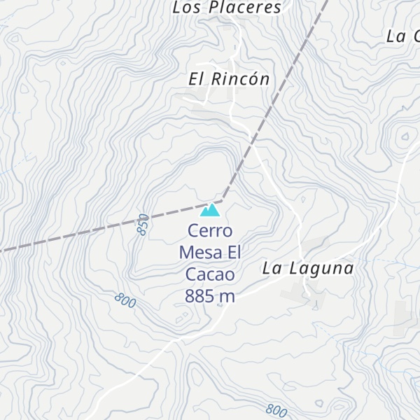 Map of Cerro Mesa El Cacao