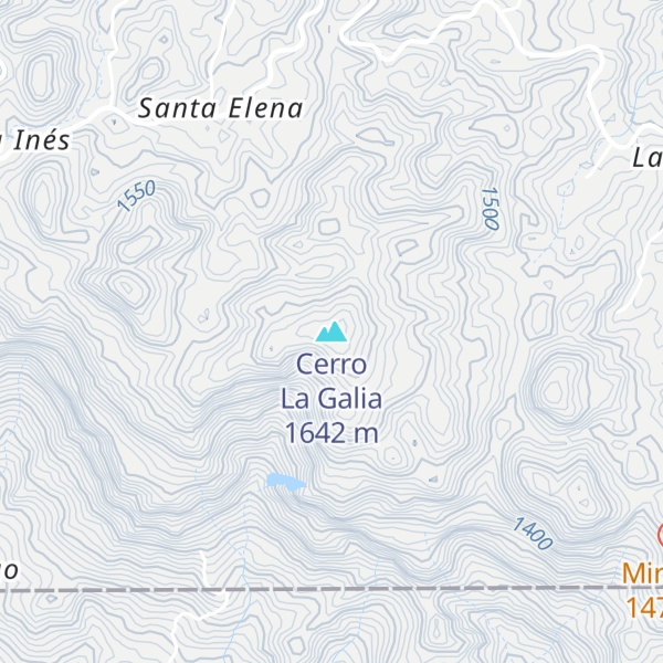 Map of Cerro La Galia