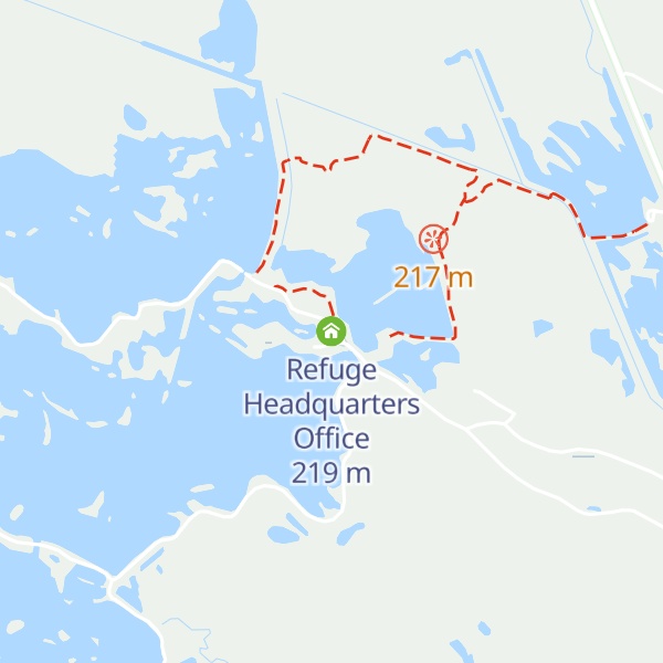Map of Refuge Headquarters Office