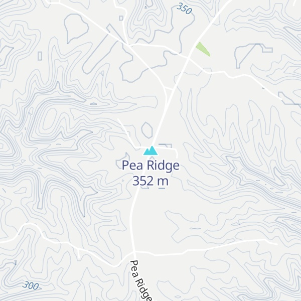 Map of Pea Ridge