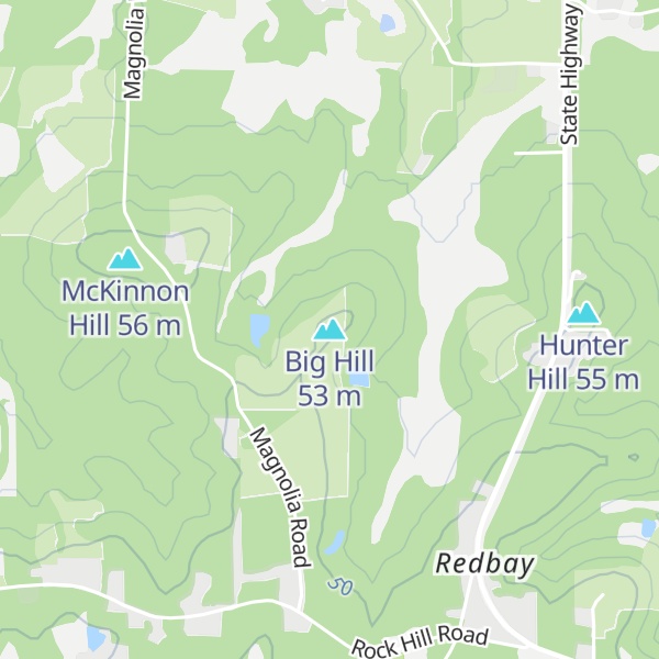 Map of Big Hill