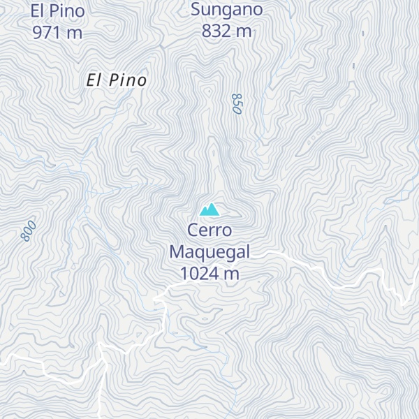Map of Cerro Maquegal