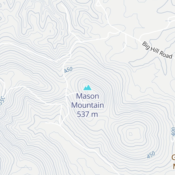 Map of Mason Mountain