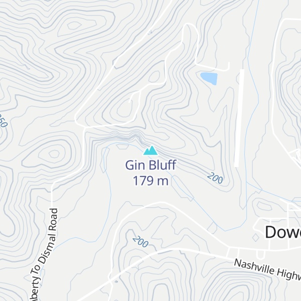 Map of Gin Bluff
