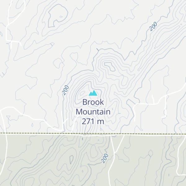 Map of Brook Mountain
