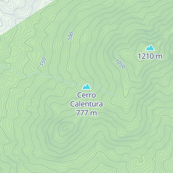 Map of Cerro Calentura