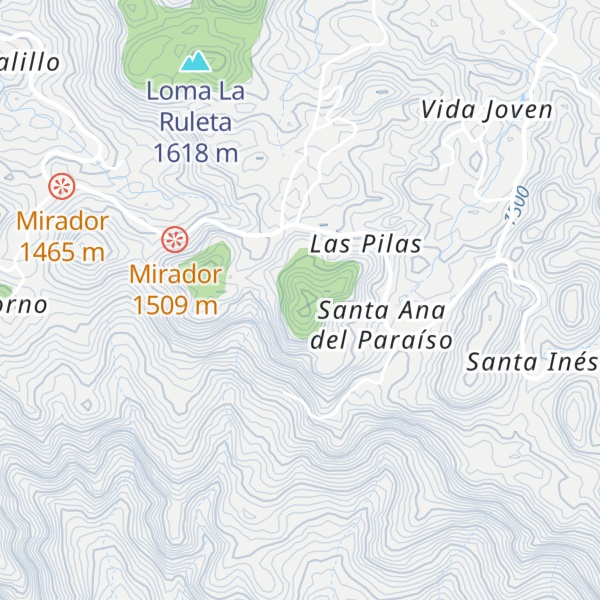 Map of Cerro El Paraíso