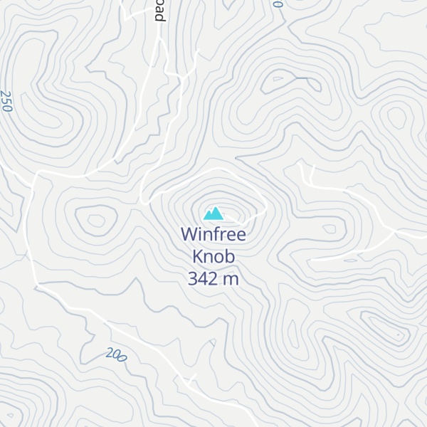 Map of Winfree Knob