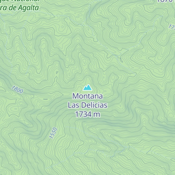 Map of Montana Las Delicias