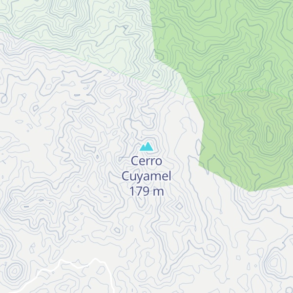 Map of Cerro Cuyamel