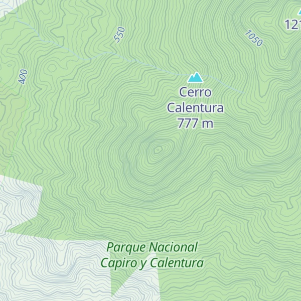 Map of Cerro de Las Moras