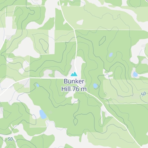 Map of Bunker Hill