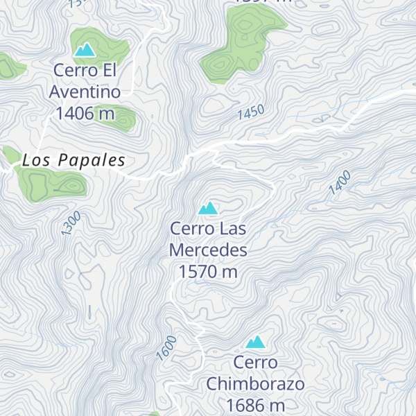 Map of Cerro Las Mercedes