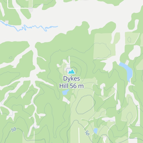 Map of Dykes Hill