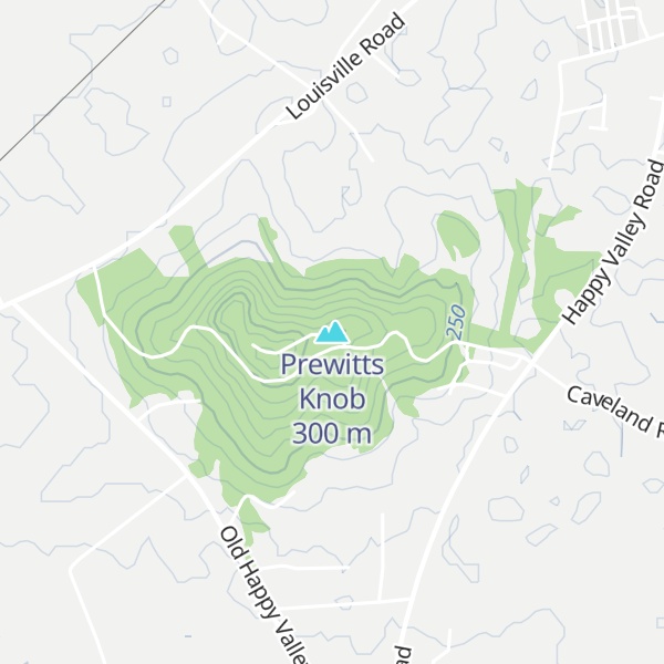 Map of Prewitts Knob
