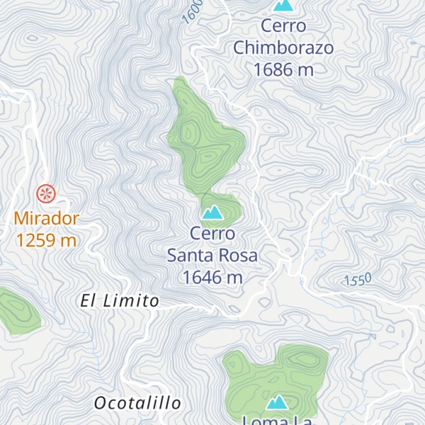 Map of Cerro Santa Rosa