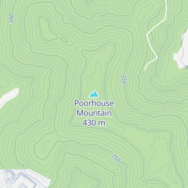 Map of Poorhouse Mountain