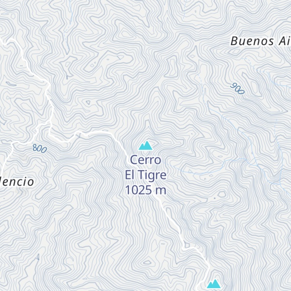 Map of Cerro El Tigre