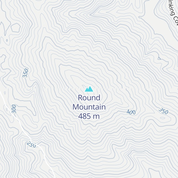 Map of Round Mountain