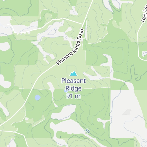 Map of Pleasant Ridge