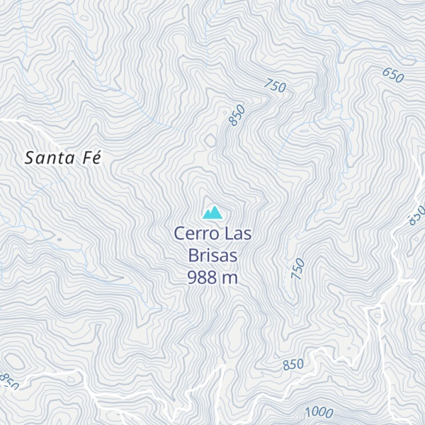 Map of Cerro Las Brisas