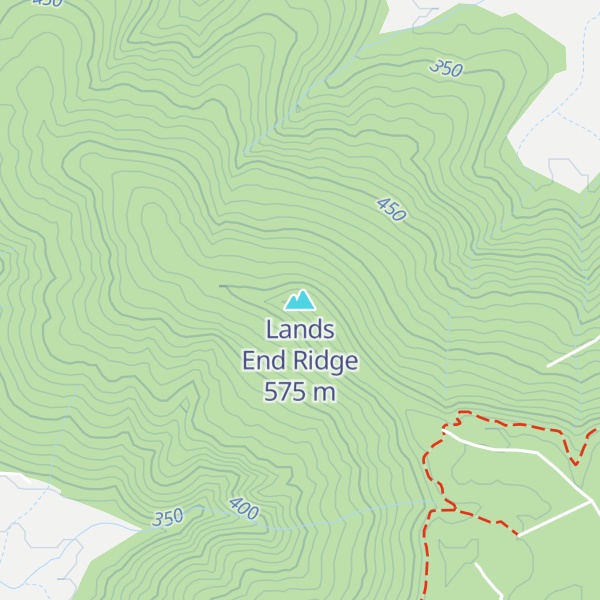 Map of Lands End Ridge
