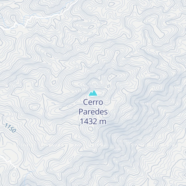 Map of Cerro Paredes