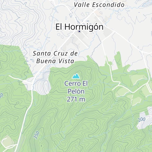 Map of Cerro El Pelón