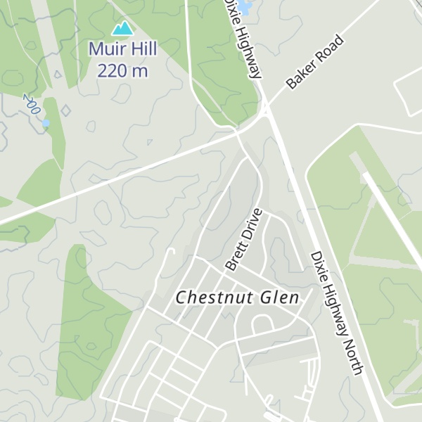 Map of March Ridge