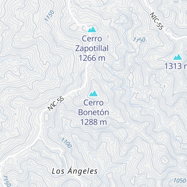 Map of Cerro Bonetón