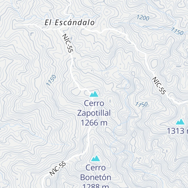 Map of Cerro Zapotillal