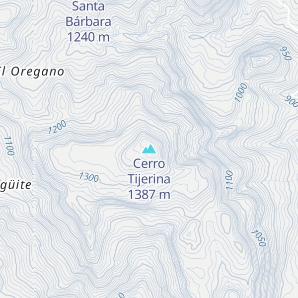 Map of Cerro Tijerina