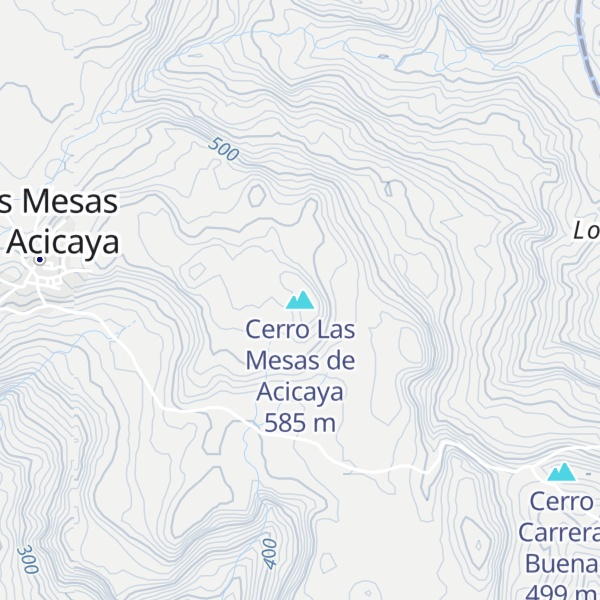 Map of Cerro Las Mesas de Acicaya