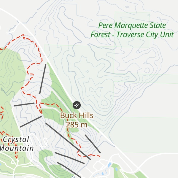 Map of Buck Hills