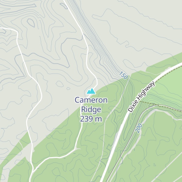 Map of Cameron Ridge