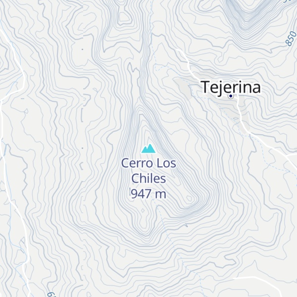 Map of Cerro Los Chiles