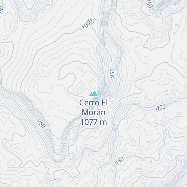 Map of Cerro El Morán