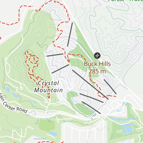 Map of Crystal Mountain