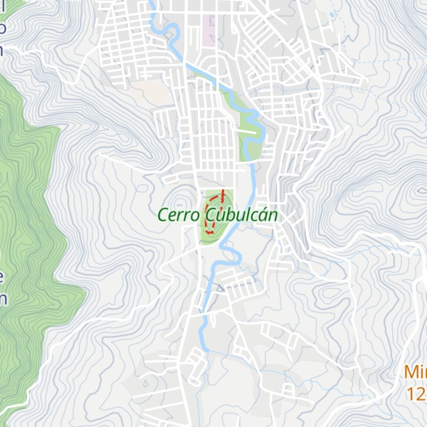 Map of Cerro Cubulcán