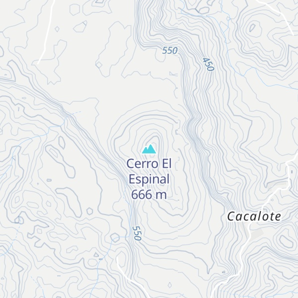 Map of Cerro El Espinal