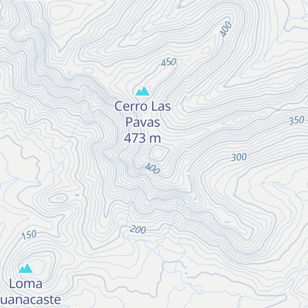 Map of Cerro Las Tunitas