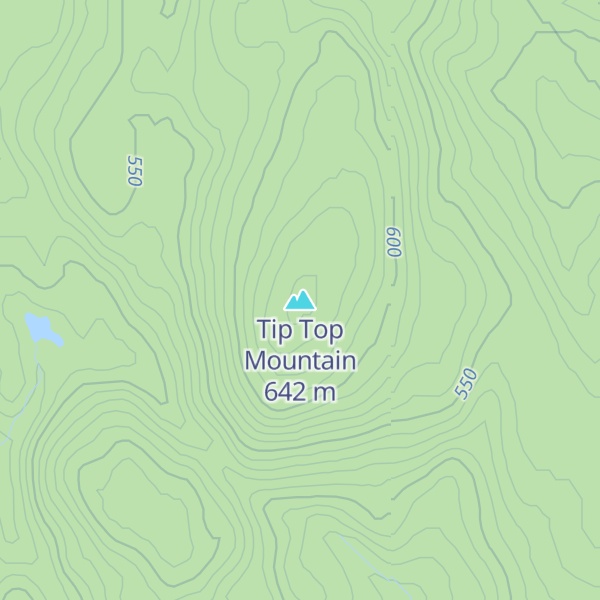 Map of Tip Top Mountain