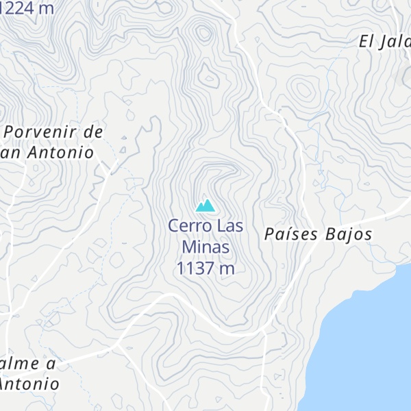 Map of Cerro Las Minas