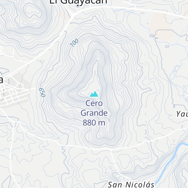 Map of Cero Grande