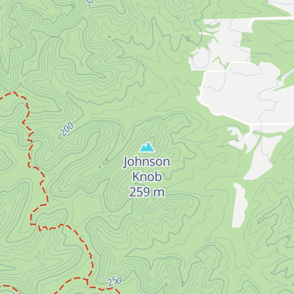 Map of Johnson Knob