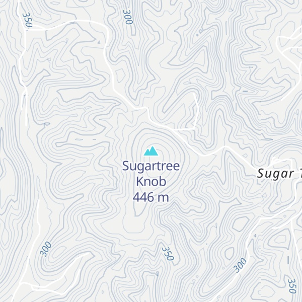 Map of Sugartree Knob