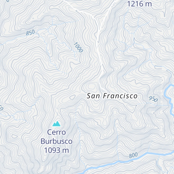 Map of Cerro Las Delicias