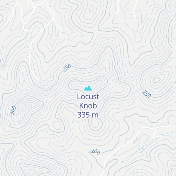 Map of Locust Knob